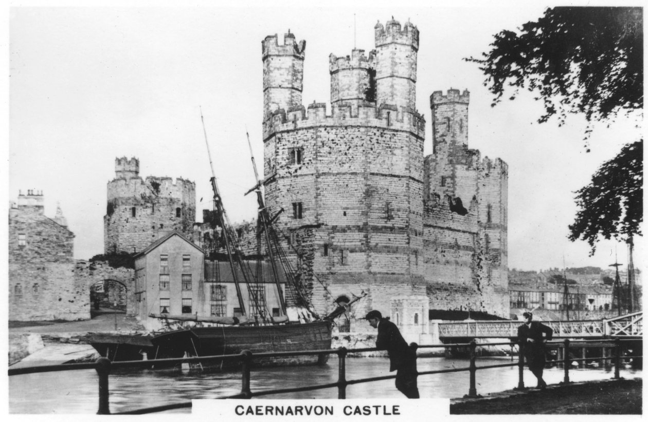 Zamek Caernarvon, Caernarfon w północnej Walii, 1936 r. autorstwa Unbekannt