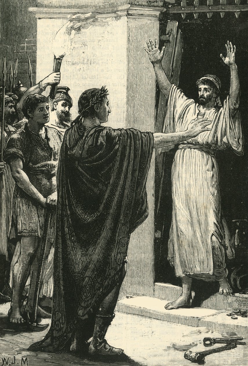 Cezar posiadający skarb w świątyni Saturna, 1890. autorstwa Unbekannt
