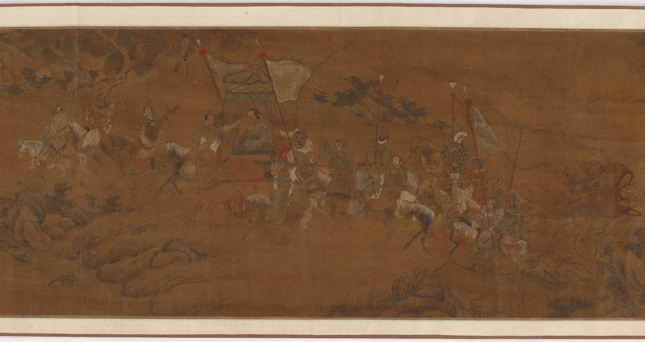 Cai Wenji Powrót do Chin, XVI-XVII wiek. autorstwa Unbekannt