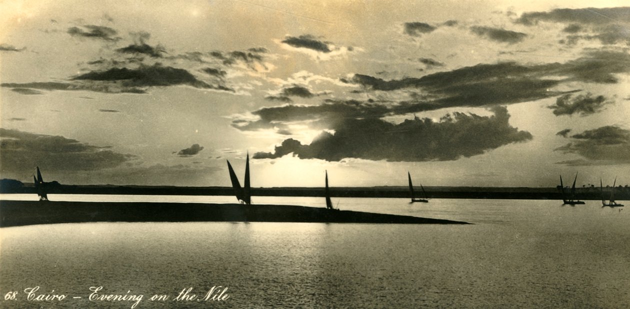 Kair - Wieczór nad Nilem, c1918-c1939. autorstwa Unbekannt