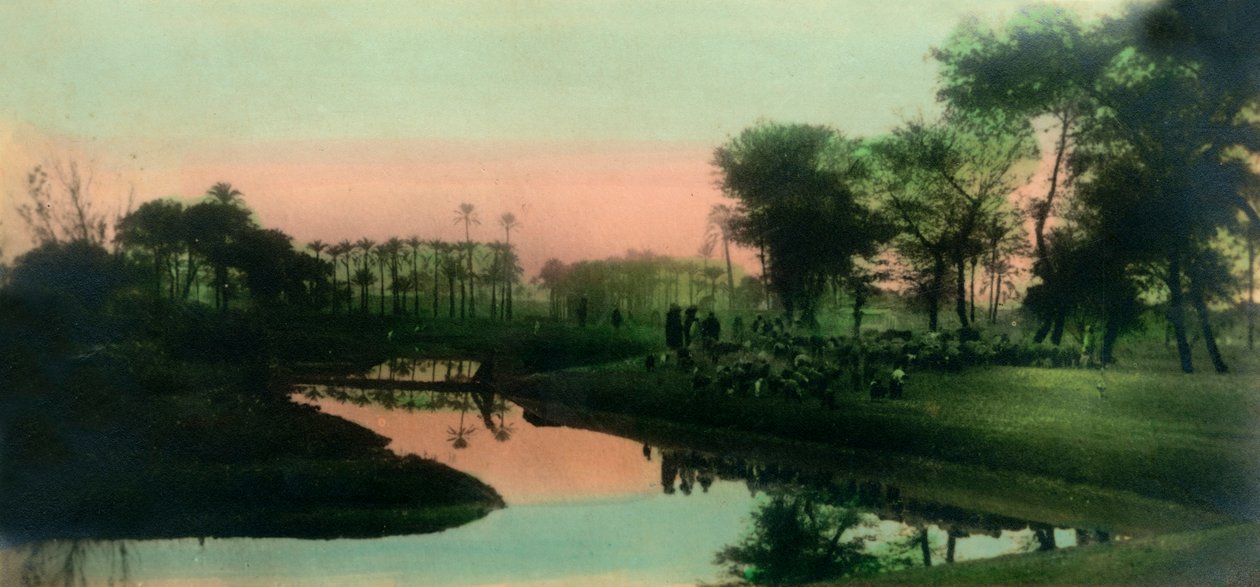 Kair: Rodzima wioska w pobliżu Gizeh, c1918-c1939. autorstwa Unbekannt
