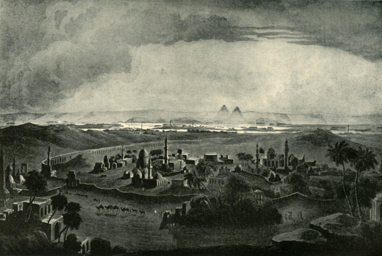 Kair i piramidy, początek XIX wieku, 1901. autorstwa Unbekannt