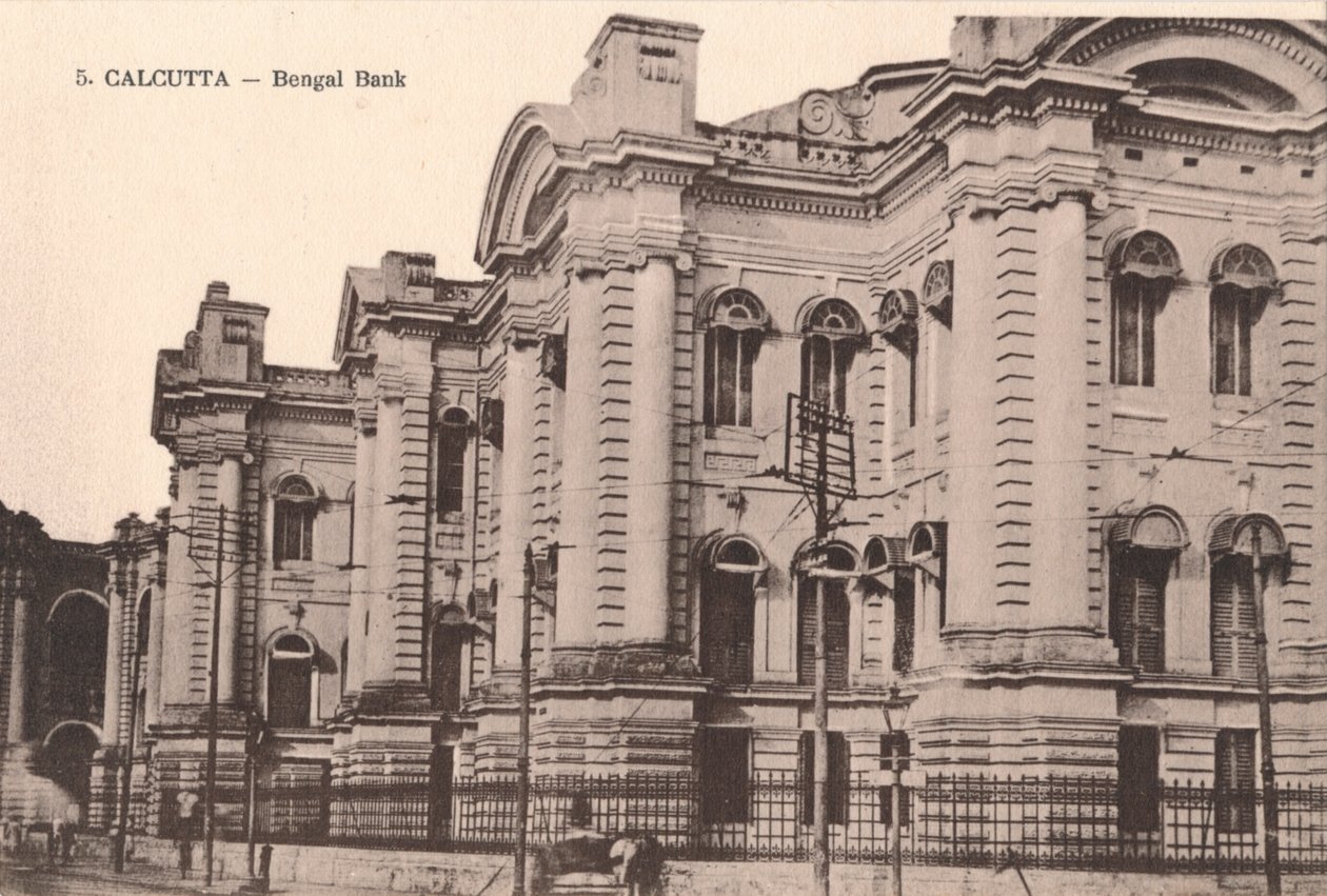 Kalkuta - Bank Bengalski, c1900 autorstwa Unbekannt