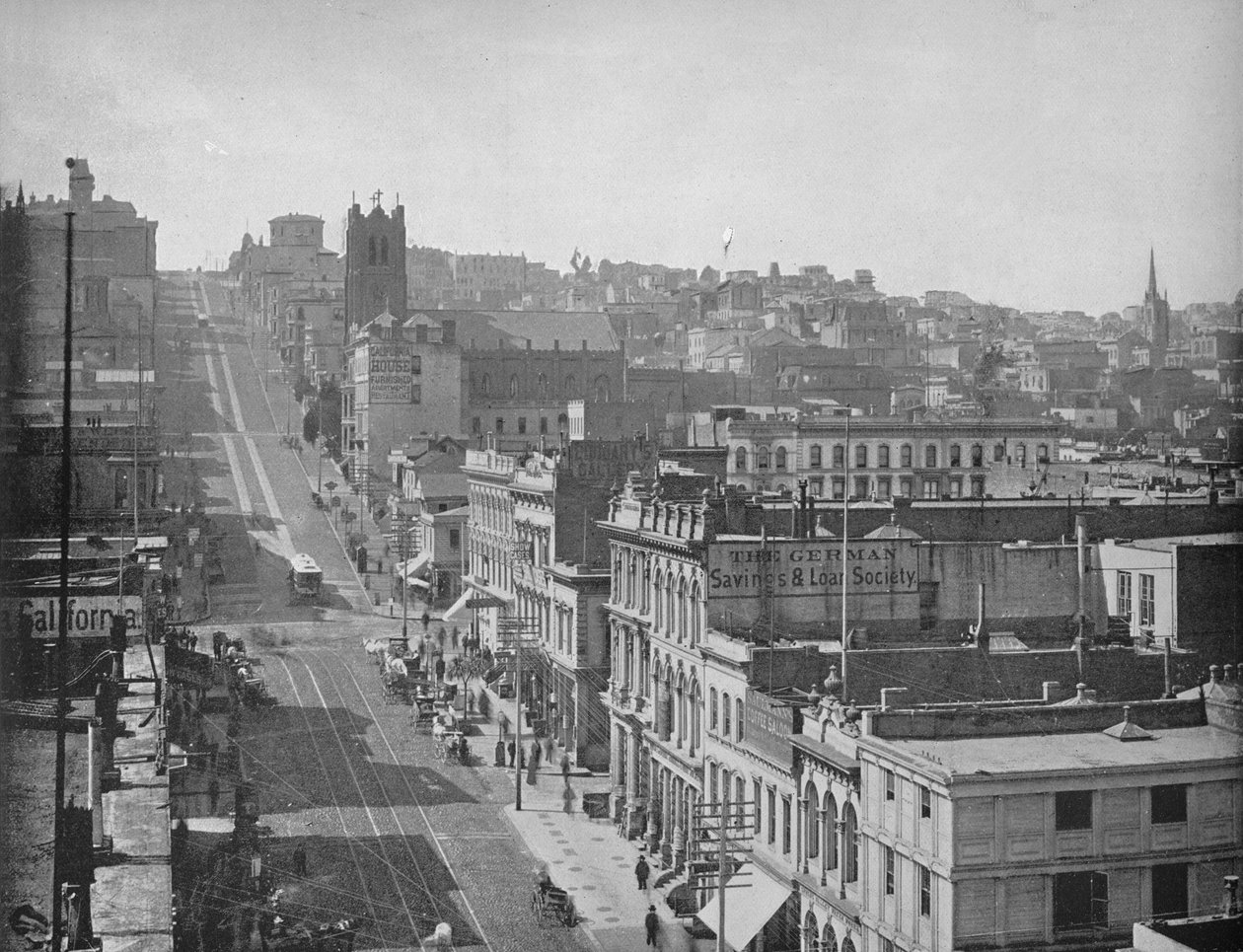 California Street, San Francisco, ok. 1897. autorstwa Unbekannt