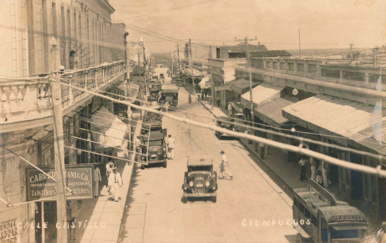 Ulica Castillo, Cienfuegos, Kuba, ok. 1900 autorstwa Unbekannt