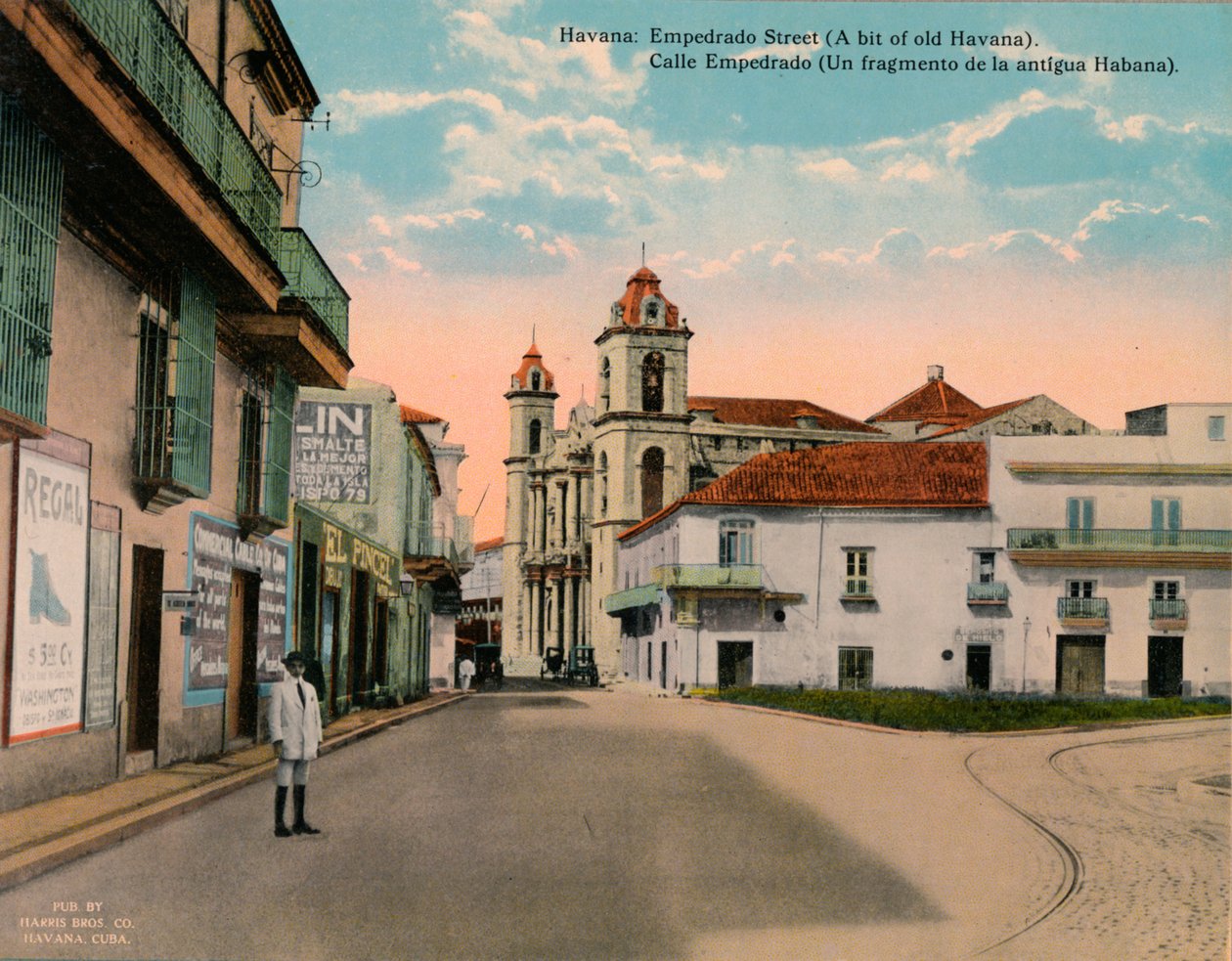 Stoned Street, Stara Hawana, Kuba, ok. 1920 r. autorstwa Unbekannt