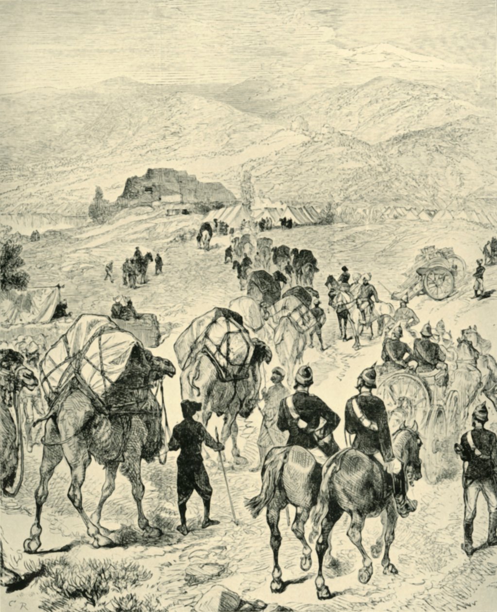 Obóz generała Robertsa w Thal nad rzeką Kuram, 1901. autorstwa Unbekannt