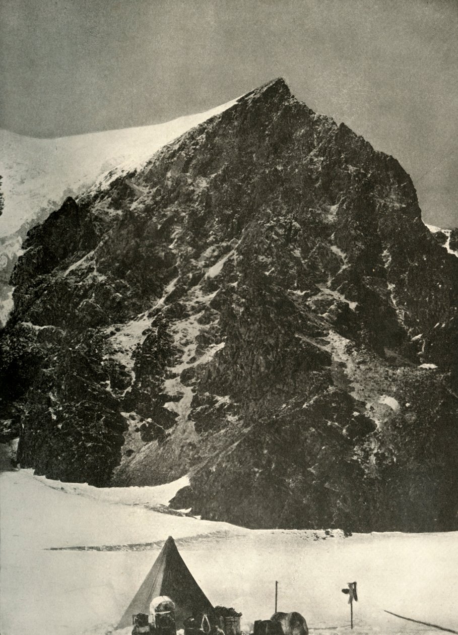 Obóz 17 grudnia na lodowcu Ferrar poniżej Sentinel Rock, 1908, 1909 autorstwa Unbekannt
