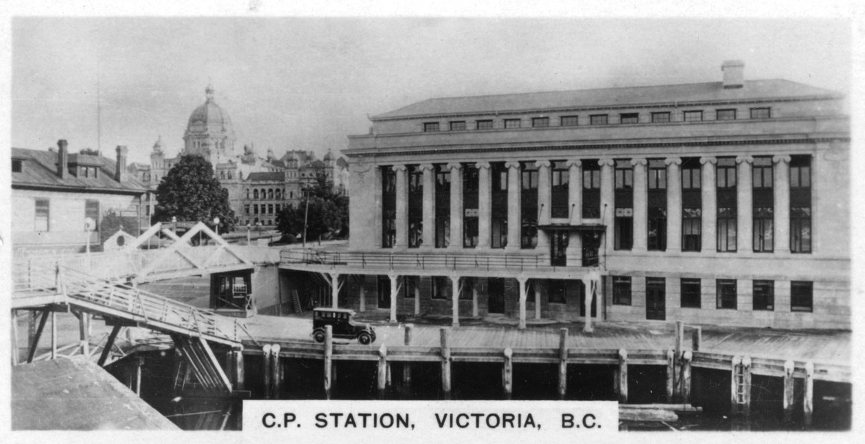 Canadian Pacific Station, Victoria, Kolumbia Brytyjska, Kanada, c1920 autorstwa Unbekannt
