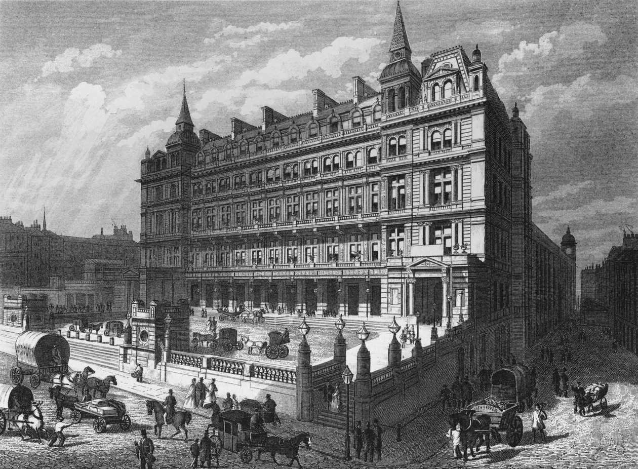 Dworzec kolejowy Cannon Street, City of London, c1870 1878 autorstwa Unbekannt
