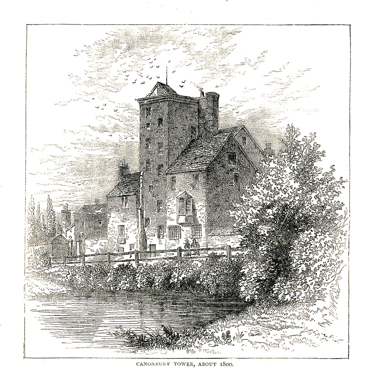 Wieża Canonbury Około 1800, 1878 autorstwa Unbekannt
