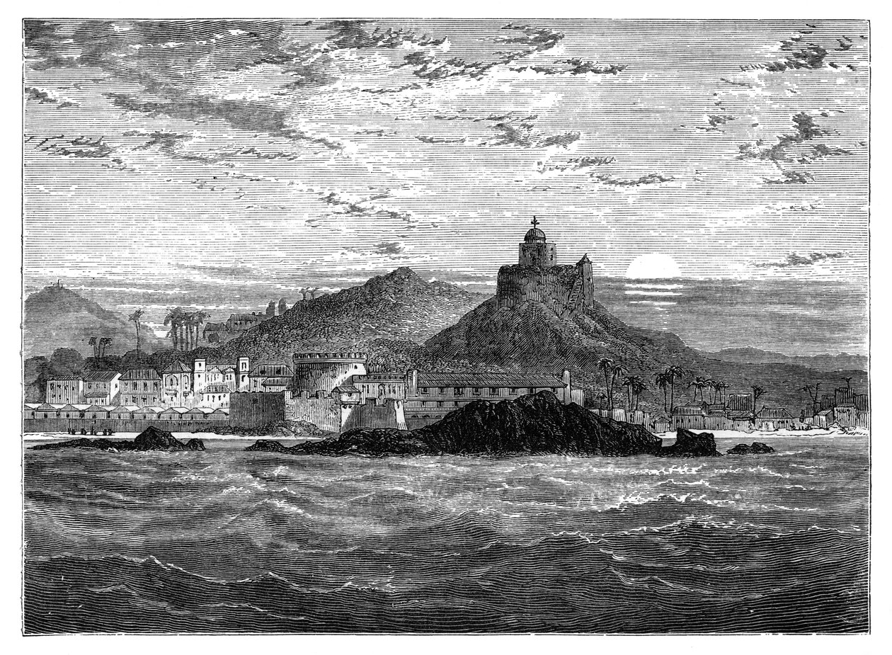 Zamek Cape Coast, Gold Coast, Afryka Zachodnia, ok. 1890 r. autorstwa Unbekannt