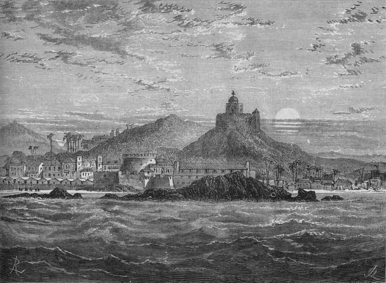 Zamek Cape Coast, ok. 1880 r. autorstwa Unbekannt