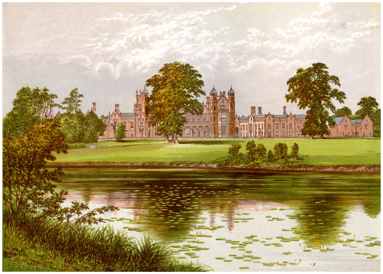 Capesthorne, Cheshire, dom rodziny Davenport, ok. 1880 autorstwa Unbekannt