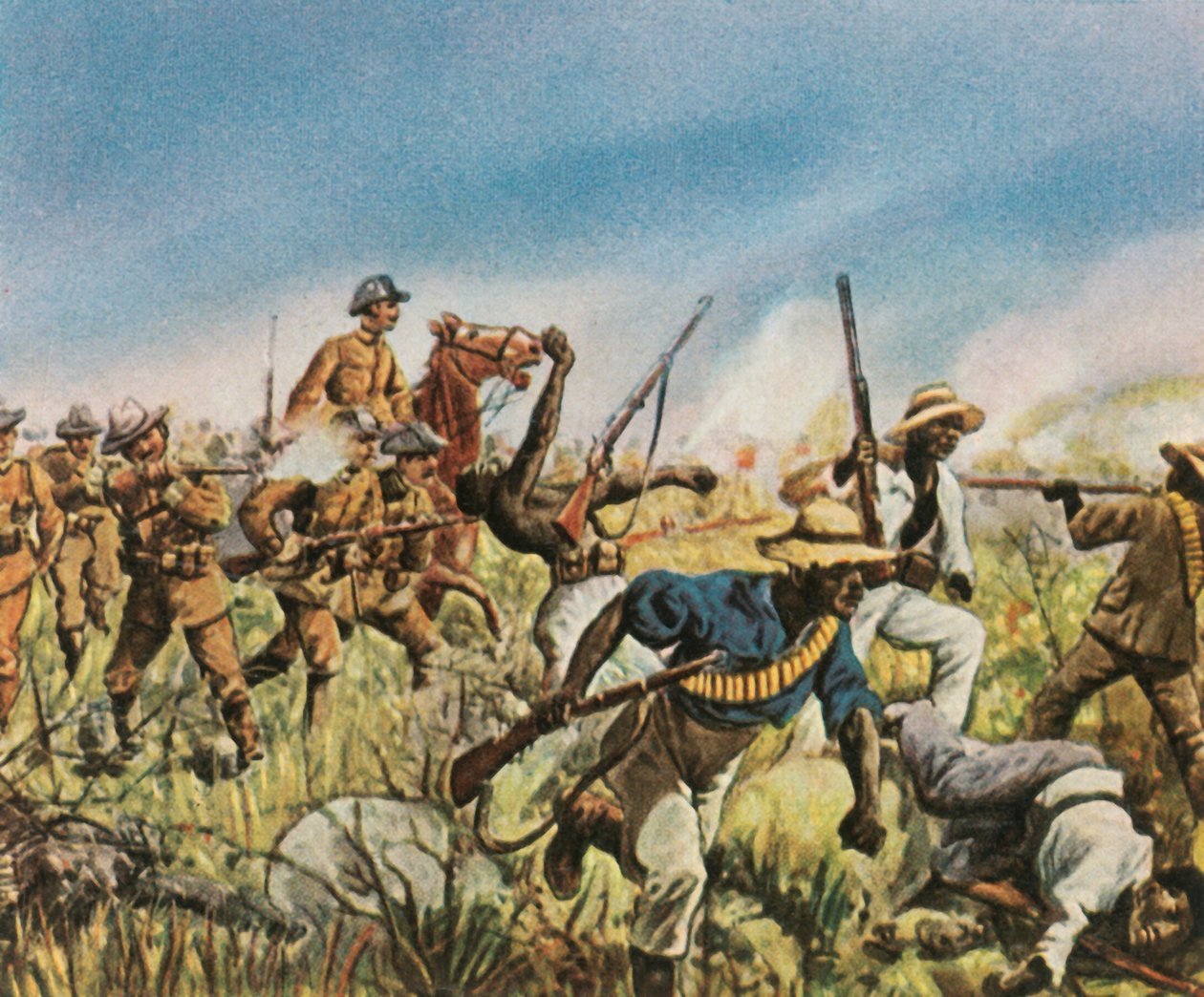 Kapitan Franke walczący z Hererosami, 1904, 1936. autorstwa Unbekannt