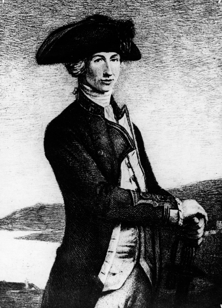 Kapitan Horatio Nelson, 1777-1781, XIX wiek autorstwa Unbekannt
