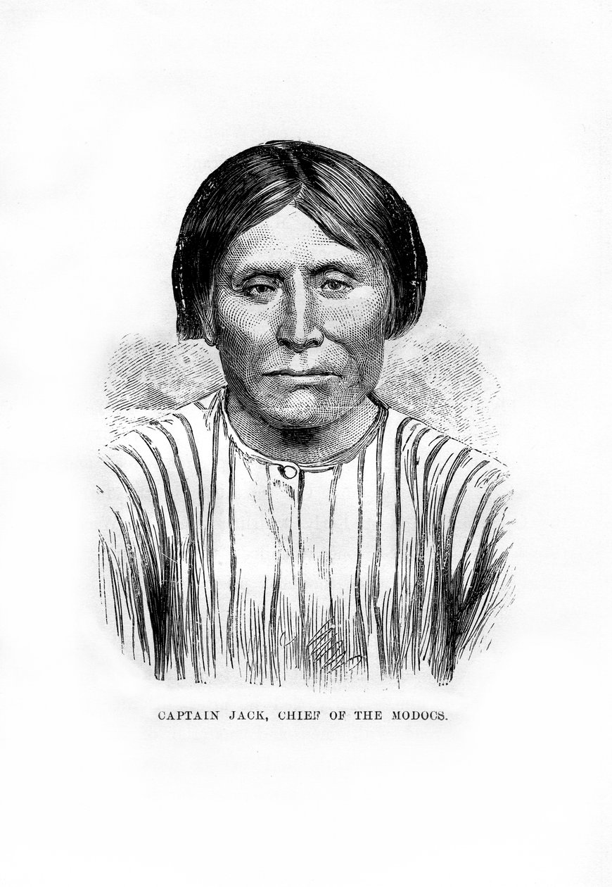 Kapitan Jack, wódz plemienia rdzennych Amerykanów Modoc, 1872 r autorstwa Unbekannt