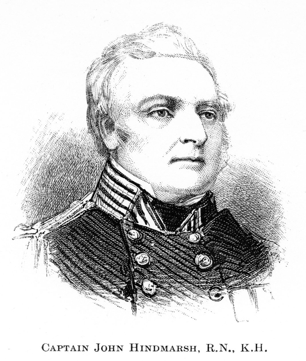 Kapitan John Hindmarsh, RN, KH, 1886 autorstwa Unbekannt