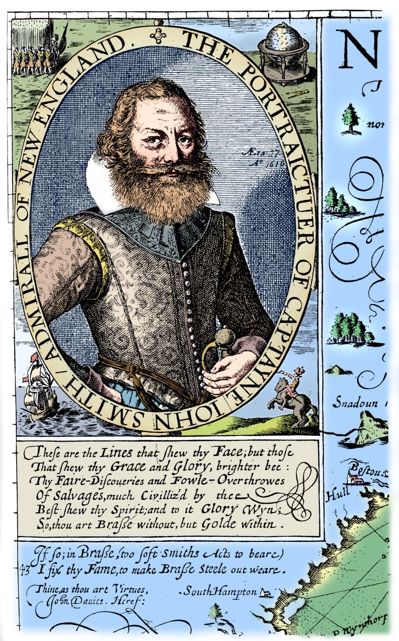 Kapitan John Smith, kolonista z Wirginii, 1624, 1893. autorstwa Unbekannt