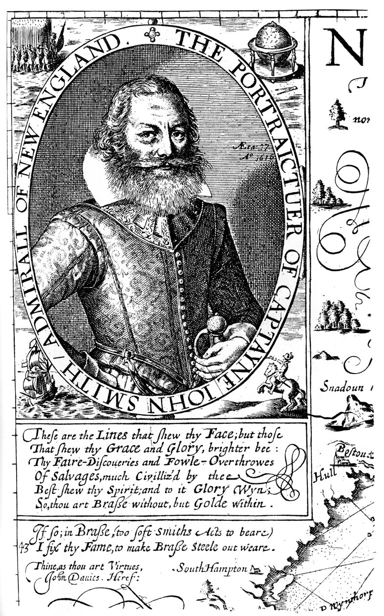Kapitan John Smith, kolonista z Wirginii, 1624, 1893. autorstwa Unbekannt