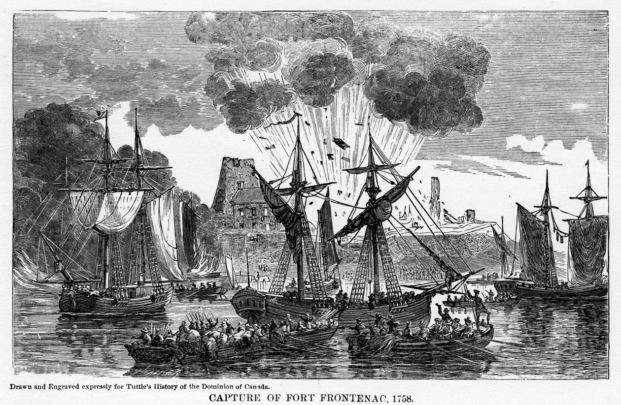 Zdobycie fortu Frontenac, 1758, 1877 autorstwa Unbekannt