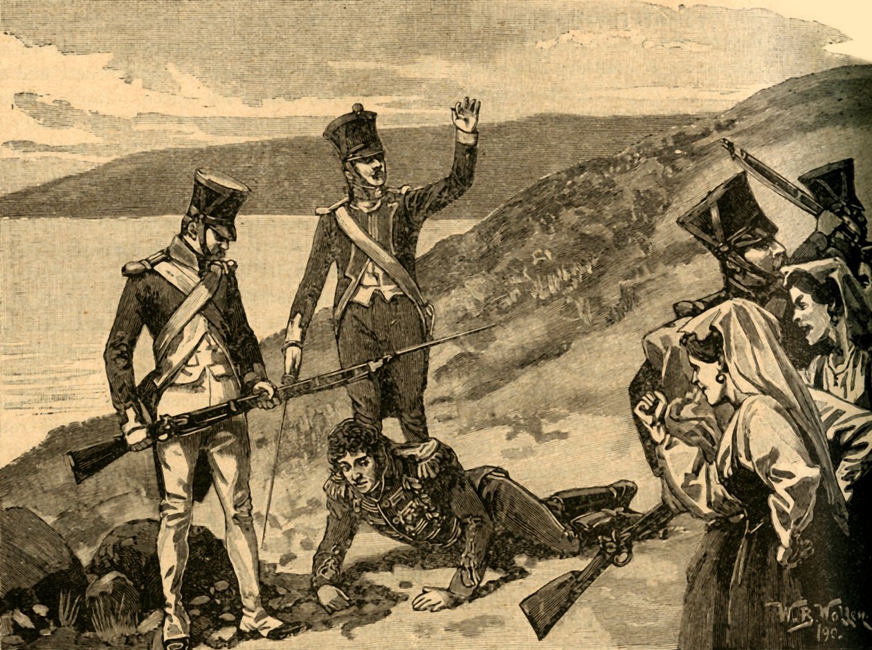 Zdobycie francuskiego marszałka Joachima Murata, Kalabria, Włochy, 1815/1890. autorstwa Unbekannt