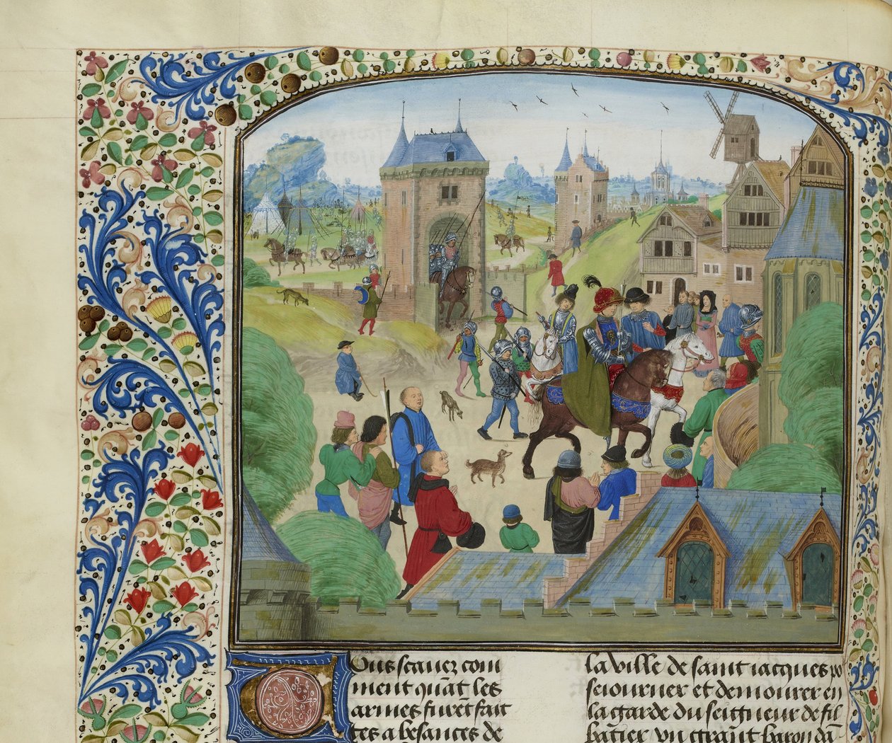 Zdobycie Orense przez wojska angielskie, 1387, ok. 1470-1475. autorstwa Unbekannt