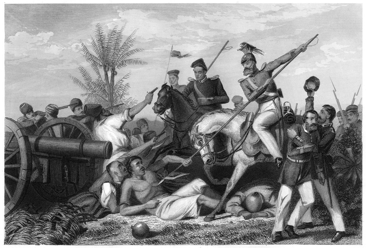 Zdobycie broni w Banda, 1858, c1860 autorstwa Unbekannt