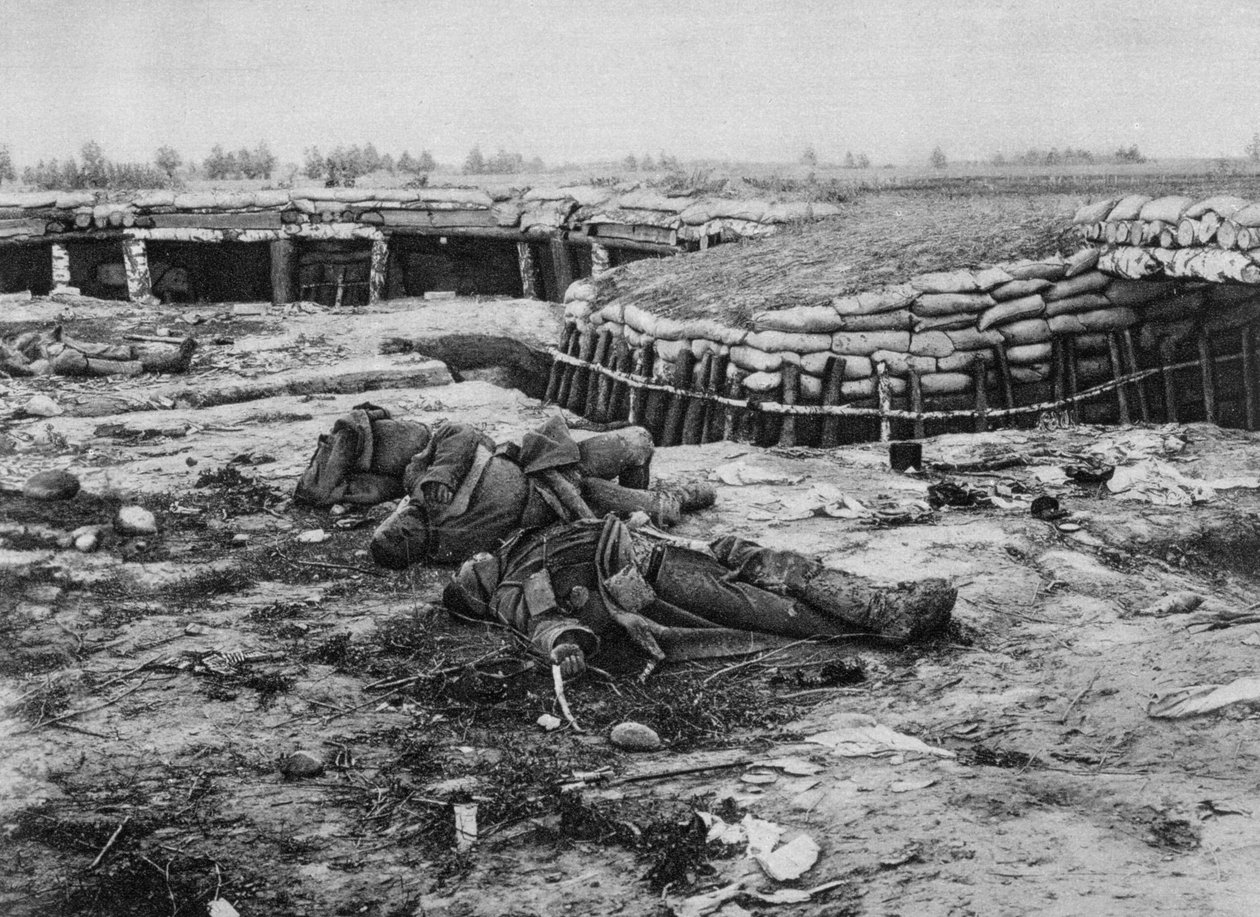 Zdobyta pozycja rosyjska, Melkov, Polska, I wojna światowa, 20 lipca 1915 autorstwa Unbekannt