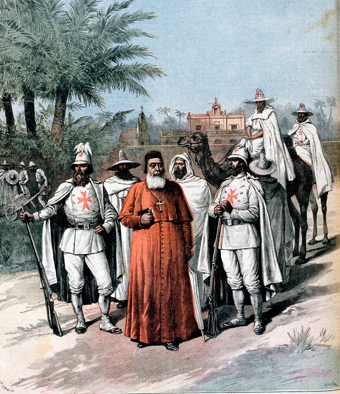 Kardynał Lavigerie, założyciel Towarzystwa Przeciwko Niewolnictwu, 1891 autorstwa Unbekannt