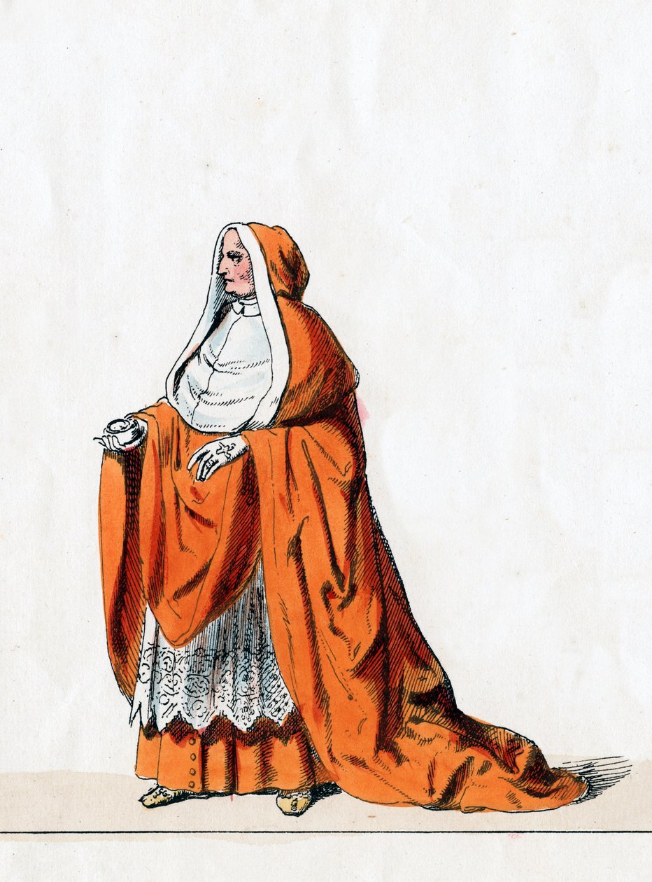 Kardynał Wolsey, projekt kostiumu do sztuki Szekspira, Henryk VIII, XIX w. autorstwa Unbekannt