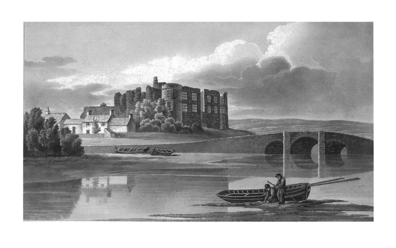 Zamek Carew, Pembrokeshire, ok. 1817 r. autorstwa Unbekannt