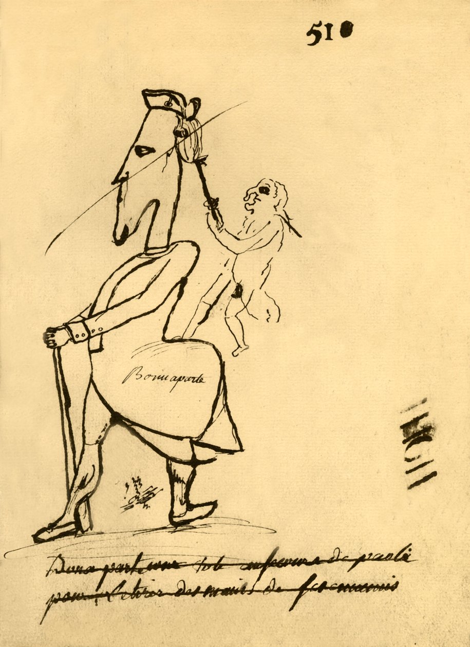 Karykatura Napoleona, 1779, 1921. autorstwa Unbekannt