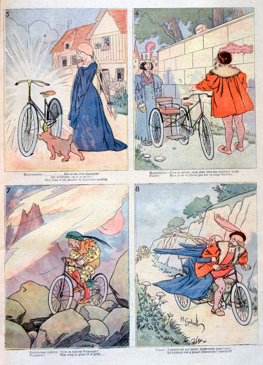 Karykatury z legendy o Fauście, 1894 autorstwa Unbekannt
