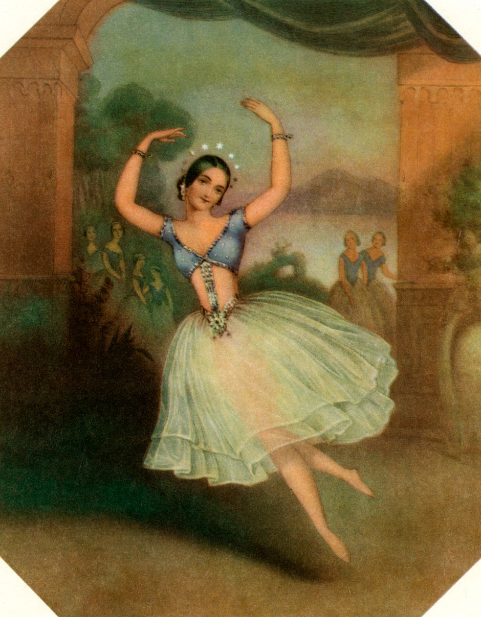 Carlotta Grisi w La Peri, XIX w. autorstwa Unbekannt