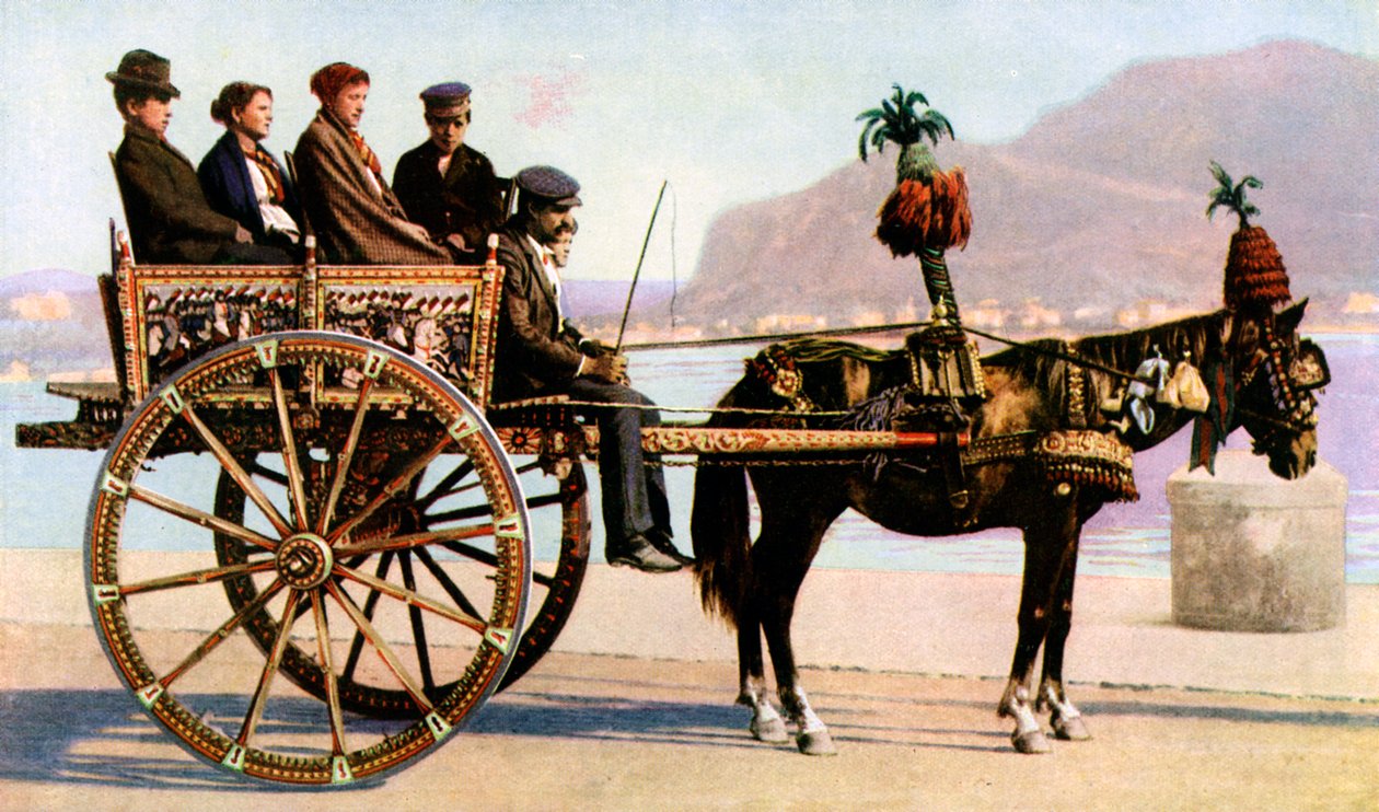 Koszyk, Palermo, Sycylia, ok. 1923 r. autorstwa Unbekannt