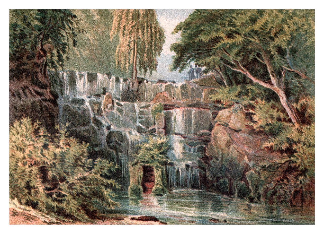 Kaskada w Virginia Water, 1880 autorstwa Unbekannt