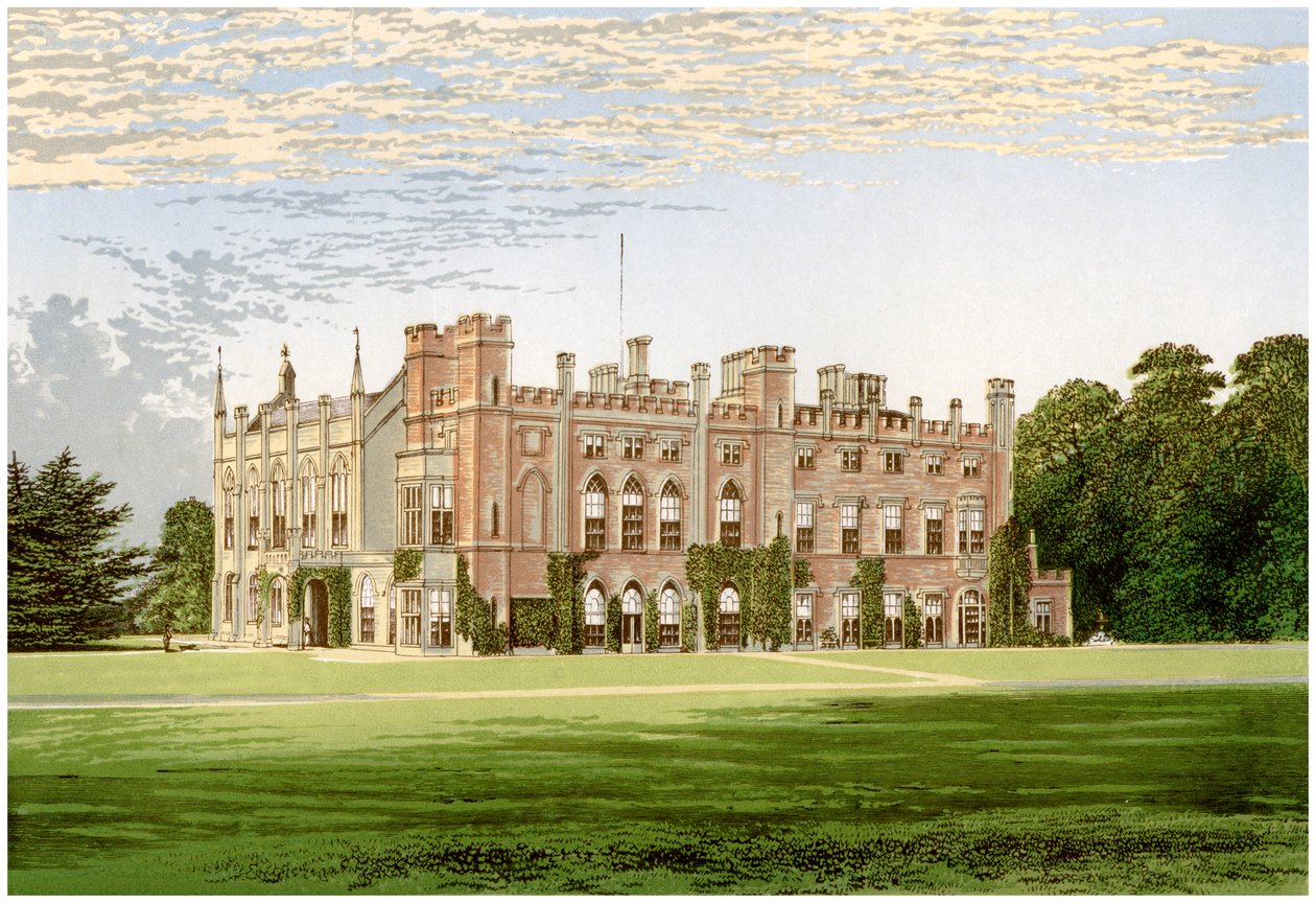 Cassiobury Park, Hertfordshire, dom hrabiego Essex, ok. 1880 r. autorstwa Unbekannt