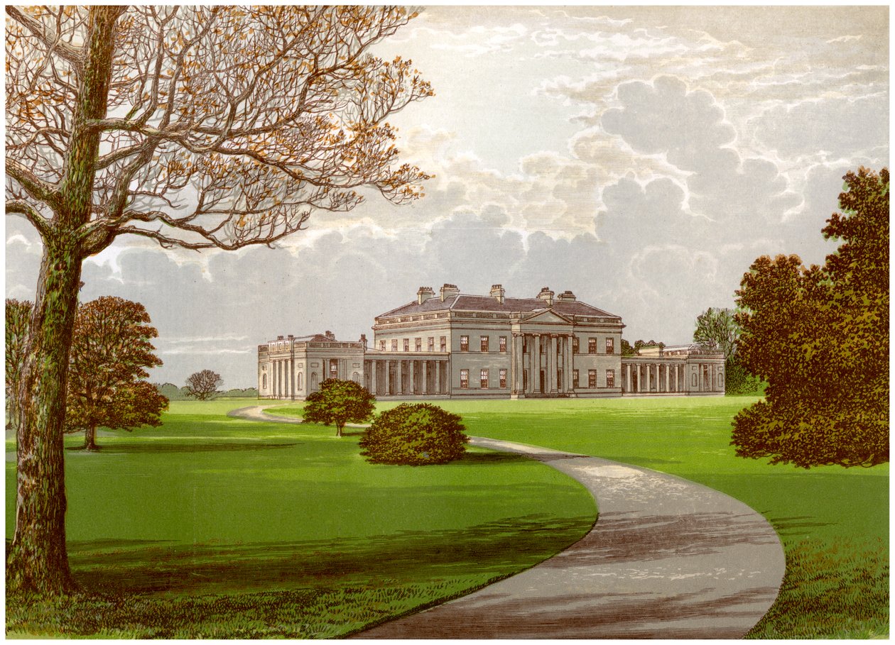 Zamek Coole, Enniskillen, hrabstwo Fermanagh, dom hrabiego Belmore, ok. 1880 r. autorstwa Unbekannt