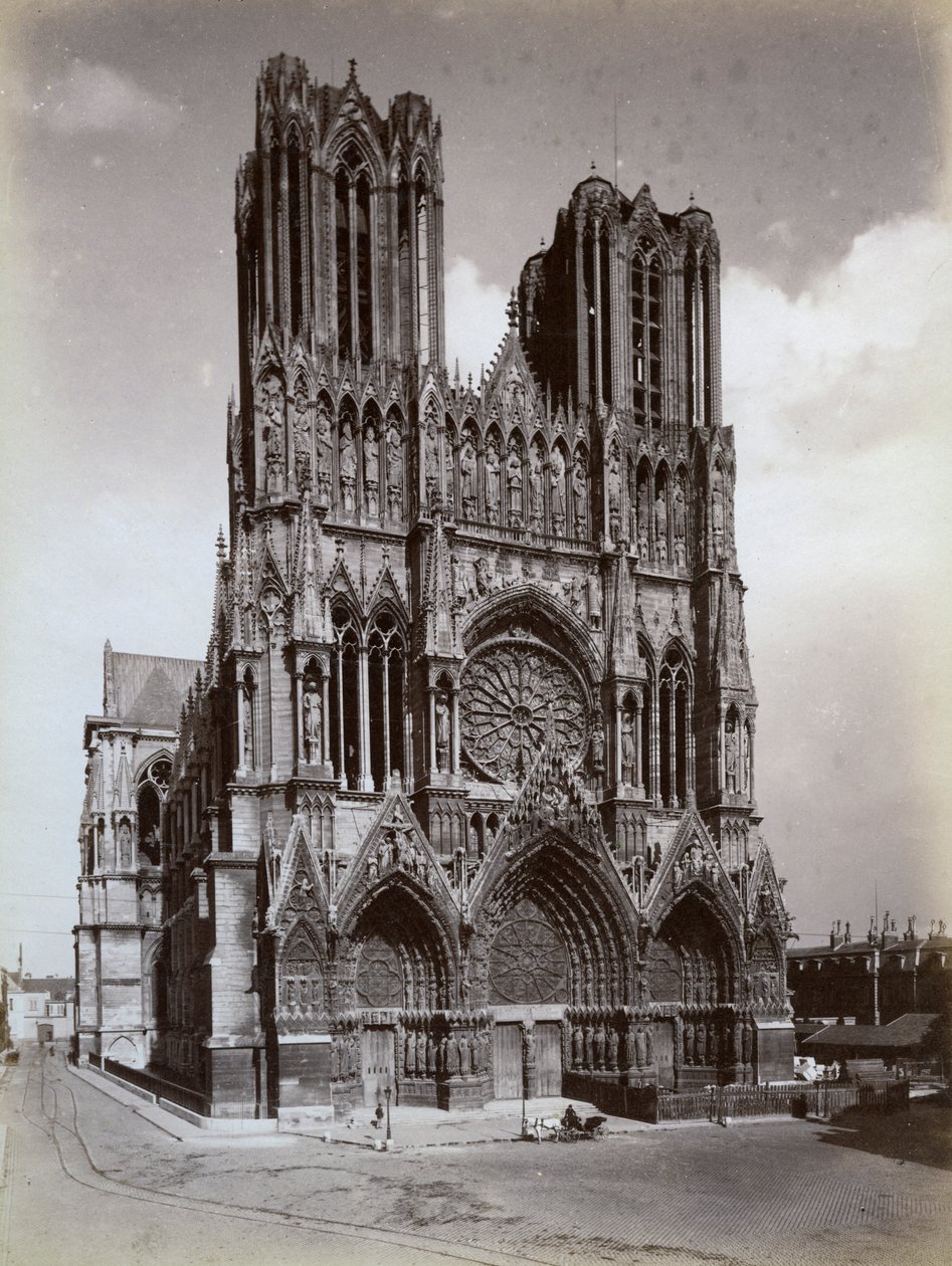 Katedra Notre-Dame, Reims, Francja, koniec XIX lub początek XX wieku autorstwa Unbekannt