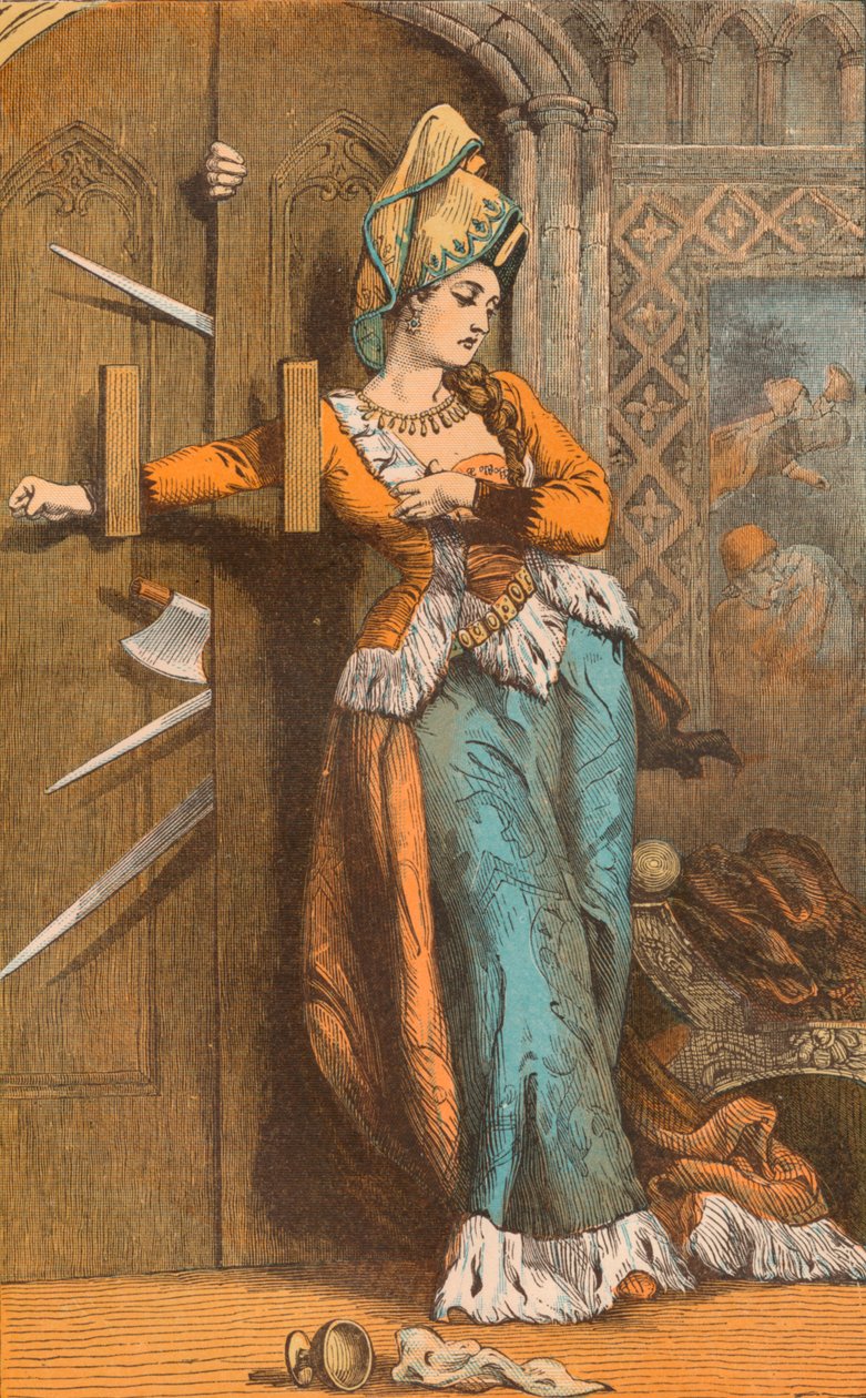 Katarzyna Douglas Zamykając drzwi, XV w., ok. 1910 r. autorstwa Unbekannt