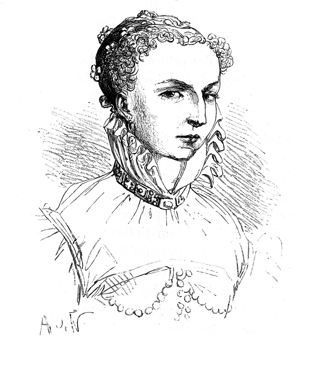 Katarzyna Medycejska, królowa Francji, 1519-1589 autorstwa Unbekannt