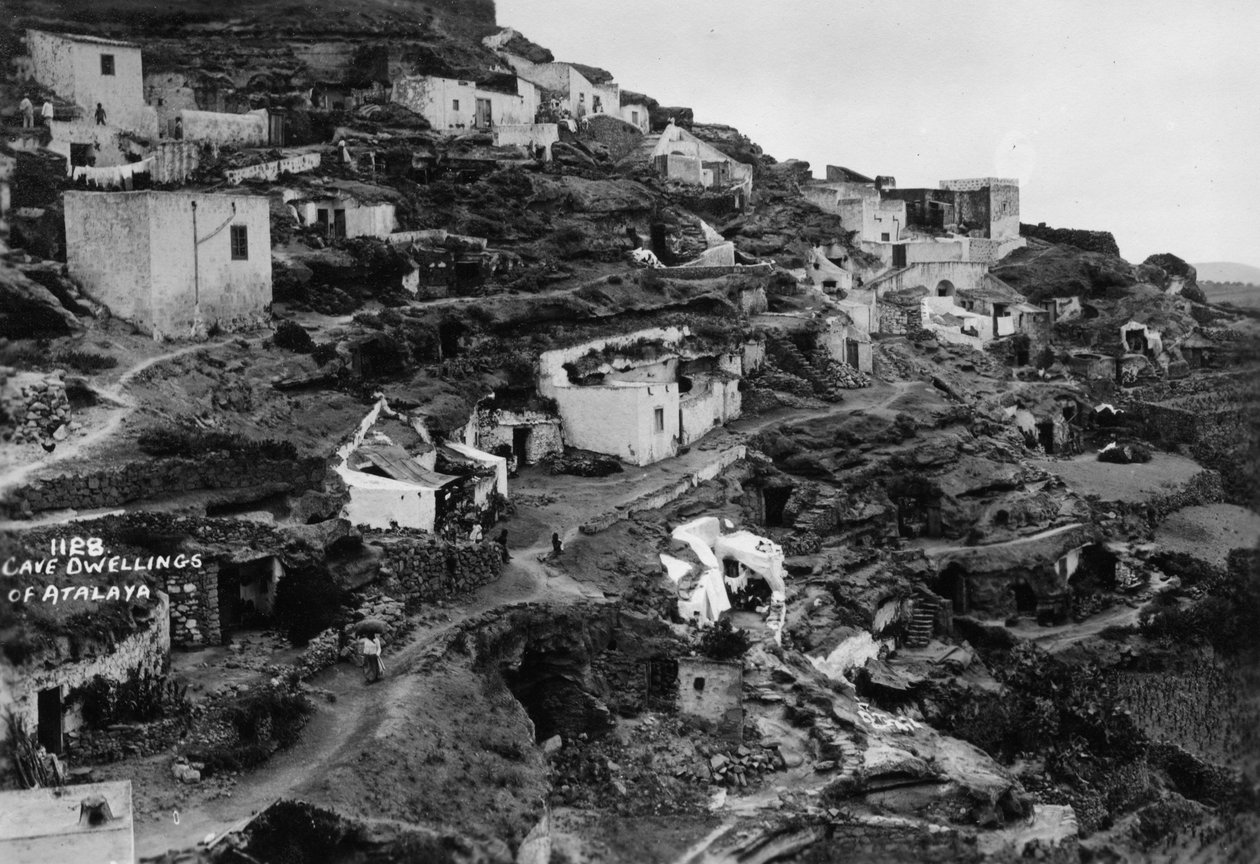 Mieszkania jaskiniowe w Atalaya, Gran Canaria, Wyspy Kanaryjskie, Hiszpania, XX wiek autorstwa Unbekannt
