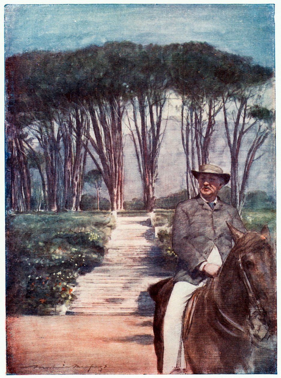 Cecil Rhodes, urodzony w Anglii przedsiębiorca i mąż stanu z RPA, ok. 1900 r autorstwa Unbekannt