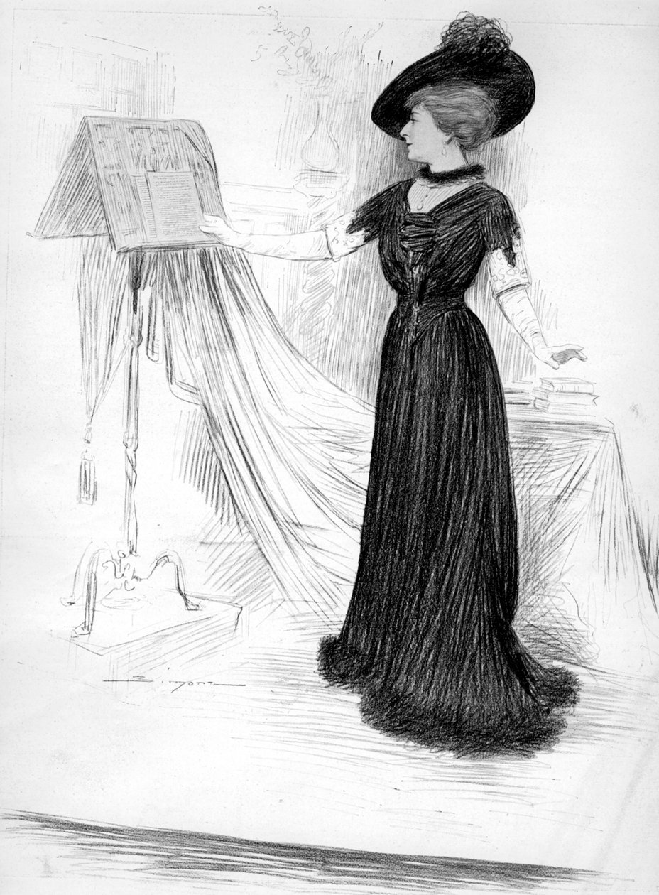 Cecile Sorel, francuska aktorka, 1909 autorstwa Unbekannt
