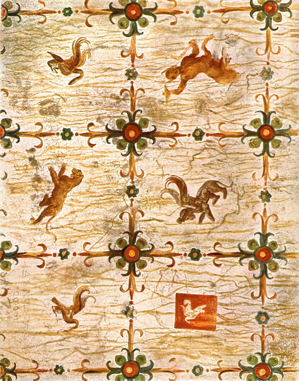 Dekoracja sufitu w Neros Domus Aurea, Rzym, Włochy, 1928. autorstwa Unbekannt