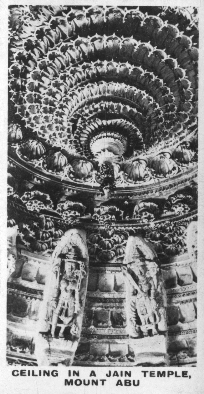 Sufit w świątyni Jain, Mount Abu, Radżastan, Indie, ok. 1925 r. autorstwa Unbekannt