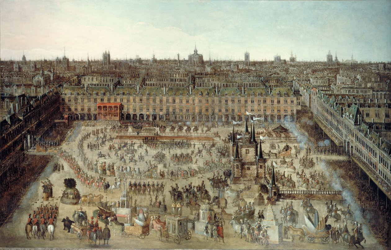 Obchody kontraktu weselnego między Ludwikiem XIII a Anną Austriaczką..., 1612. autorstwa Unbekannt