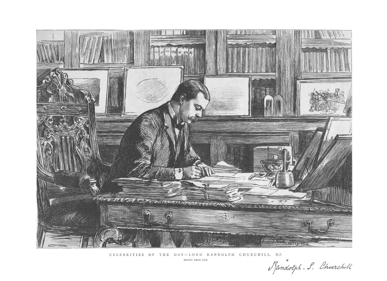 Gwiazdy Dnia — Lord Randolph Churchill, MP, 1885 autorstwa Unbekannt