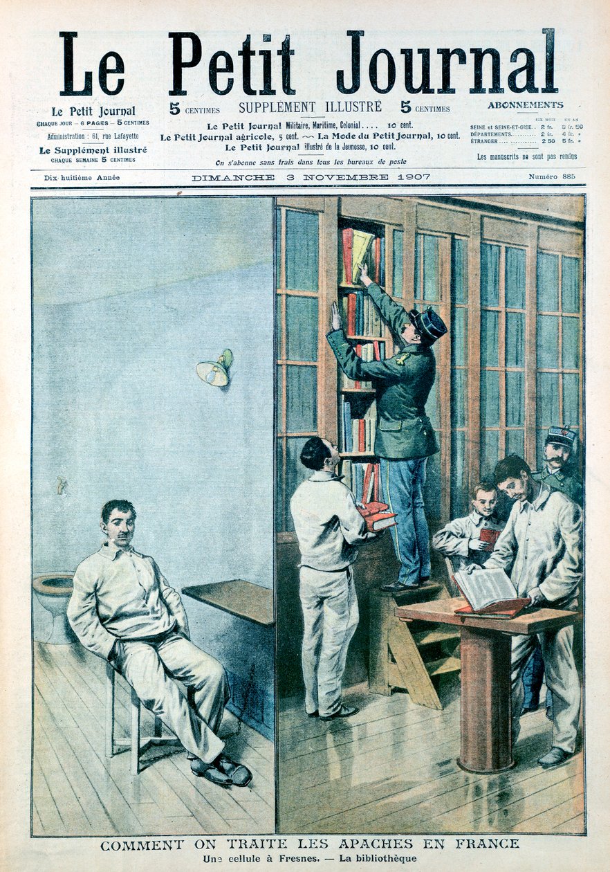 Cela i biblioteka w więzieniu we Fresnes, 1907 autorstwa Unbekannt